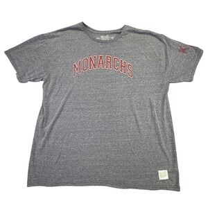 Retro Brand Kansas City Monarchs Shirt Baseball Men's XXL T Shirt Gray